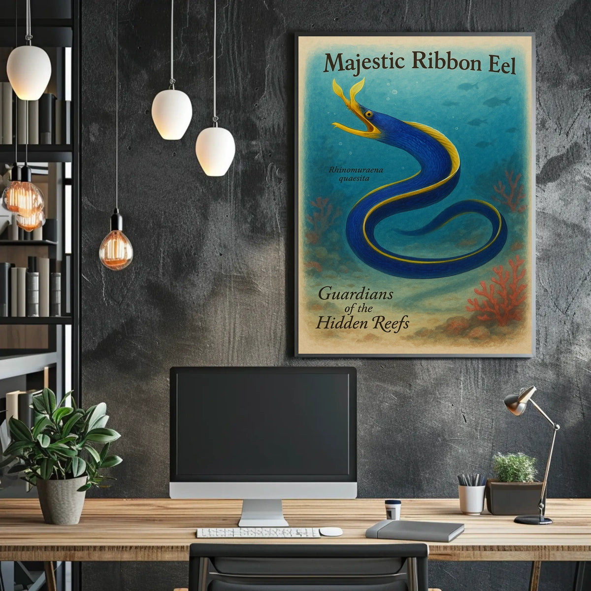 Majestic Ribbon Eel Poster