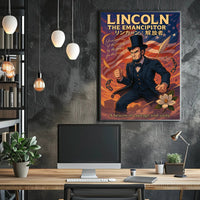 Lincoln Anime Art Poster: Historical or Presidential Poster PosterGoat