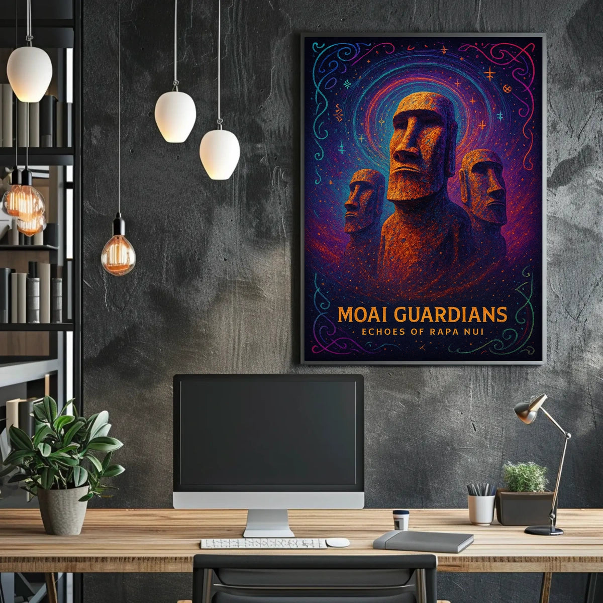 Moai Guardians Echoes Of Rapa Nui Poster