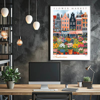 Amsterdam Flower Market Poster PosterGoat