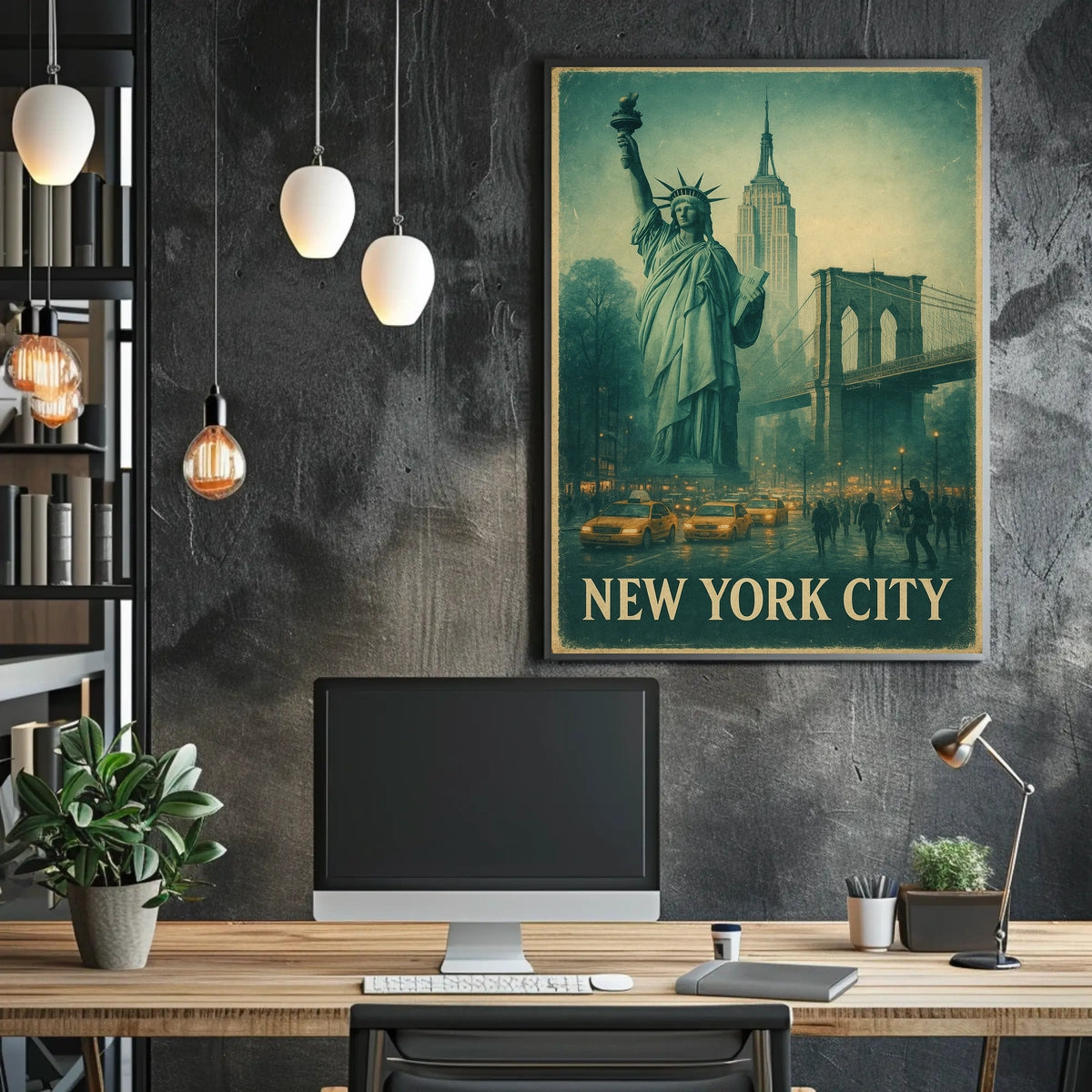 Iconic New York City Vintage Poster For Home Decor Fans