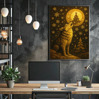 Howling at the Winter Moon Poster