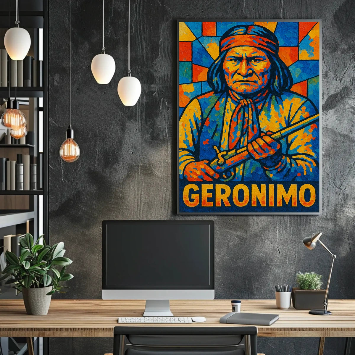 Geronimo Vibrant Tribute Poster