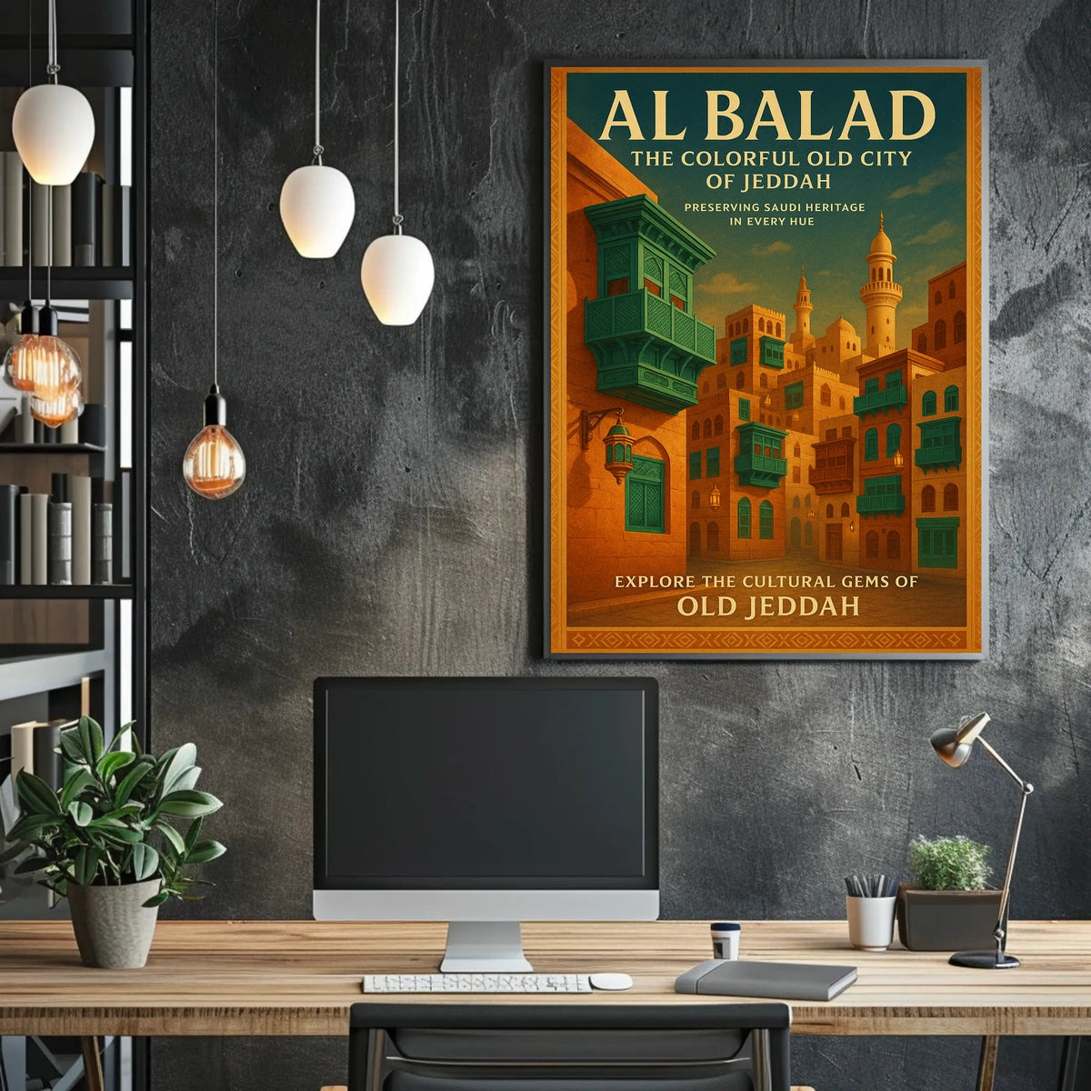 Al Balad The Colorful Old City Of Poster