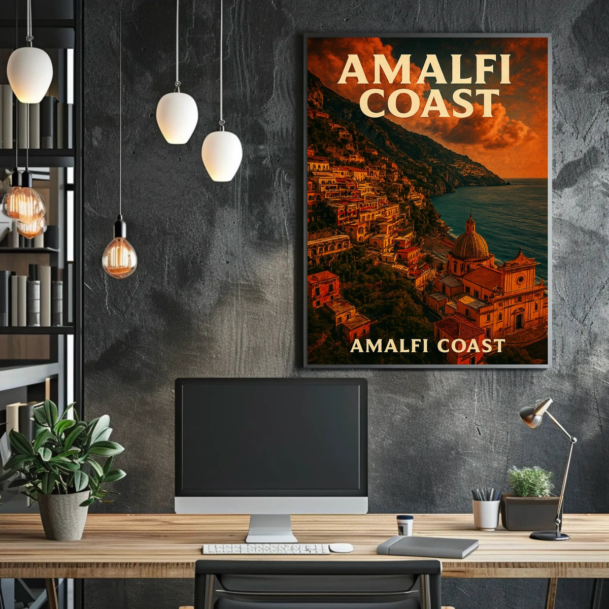 Amalfi Coast Scenic Beauty Poster Wall Art 18X24 Seascape