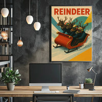 Reindeer Racing Adventure Poster