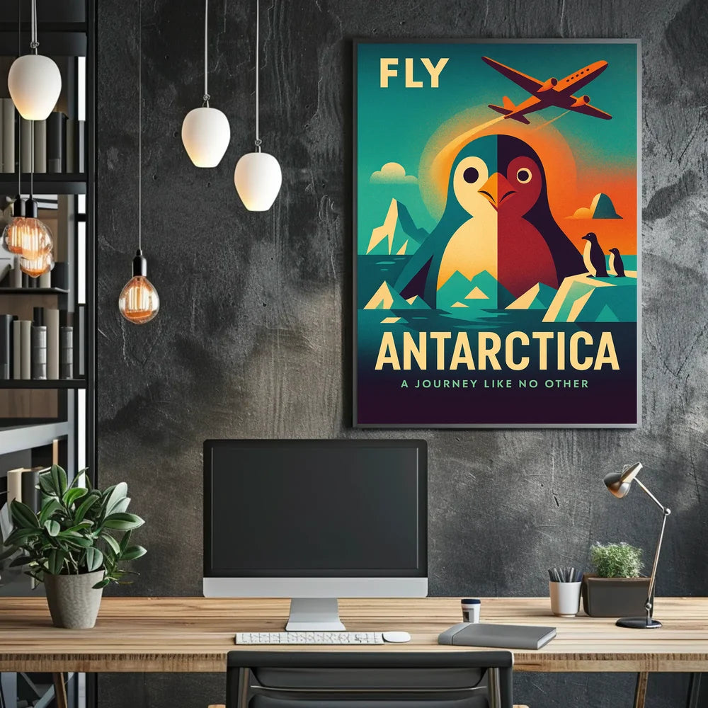 Antarctica Adventure Vintage Travel Art Poster PosterGoat
