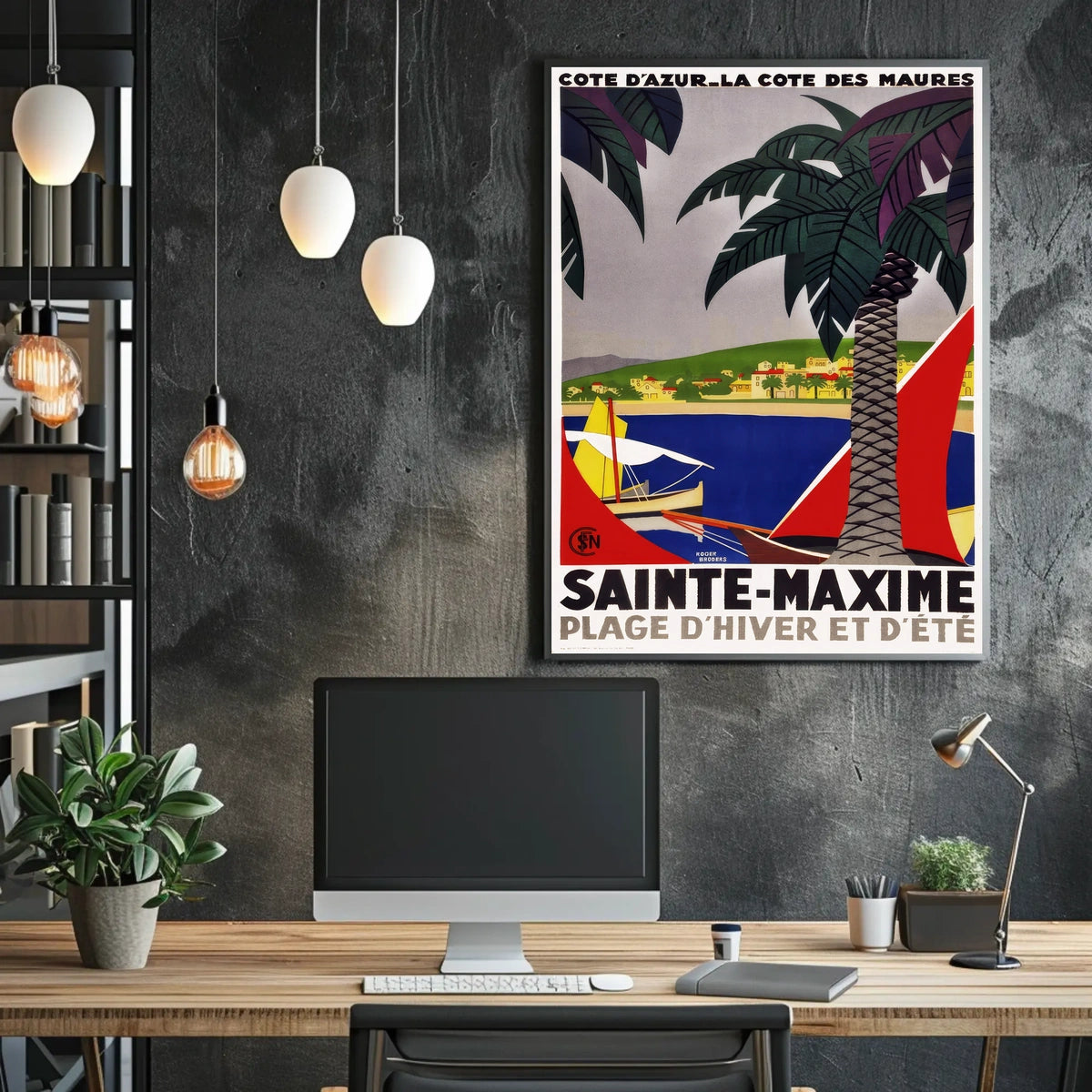 Sainte-Maxime Travel Poster