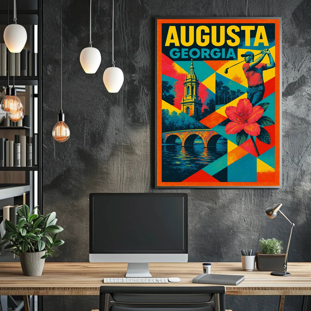 Augusta, Georgia A Vibrant Tribute Poster