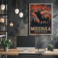 Missoula, Montana Wilderness Majesty Poster