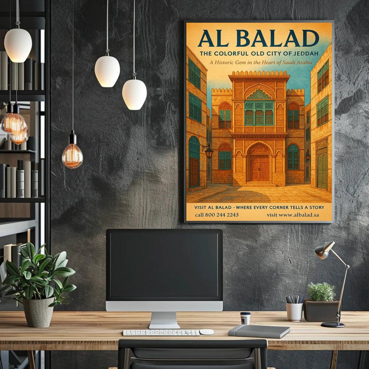 Al Balad The Colorful Old City Of Poster