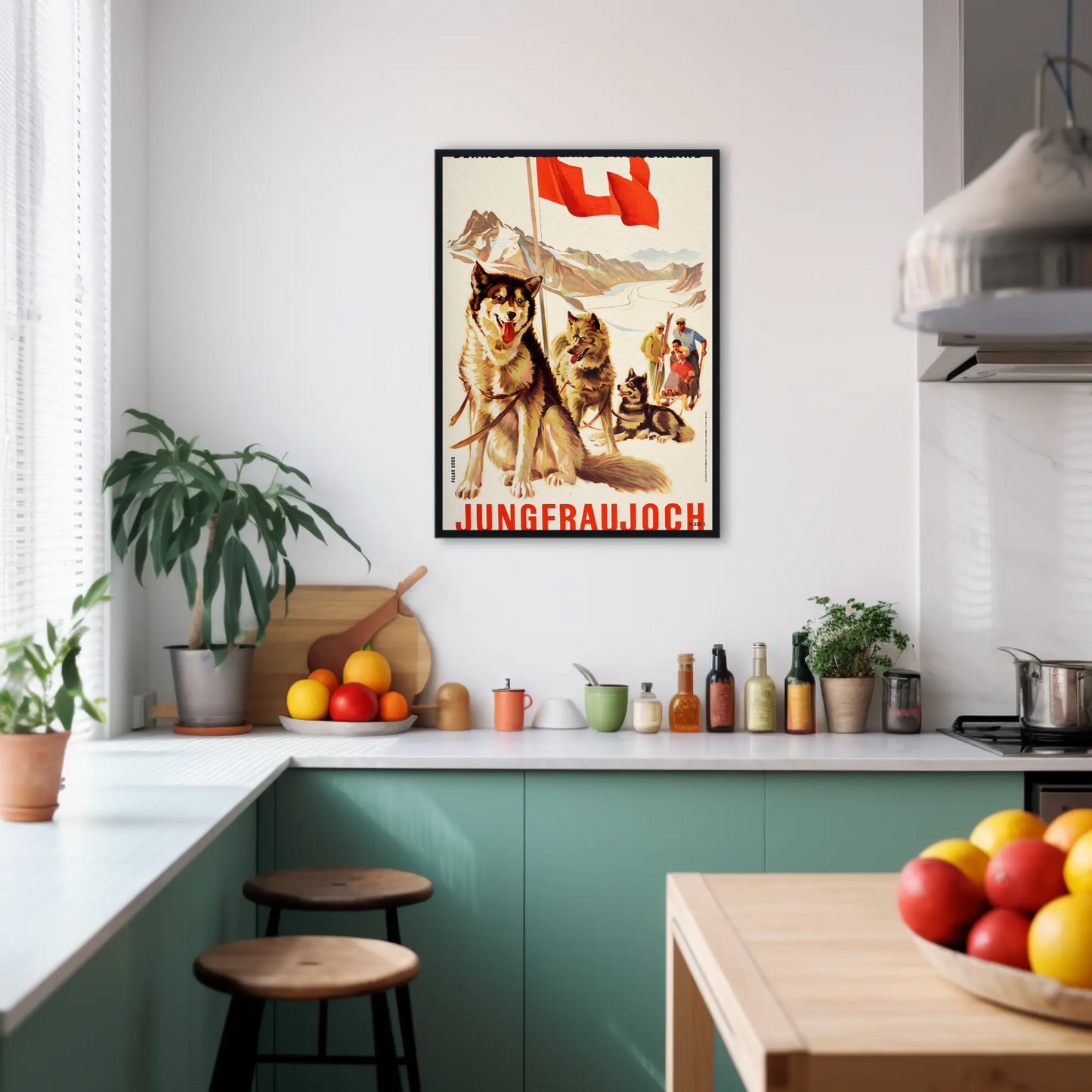Jungfraujoch Jungfrau Railway Vintage Poster