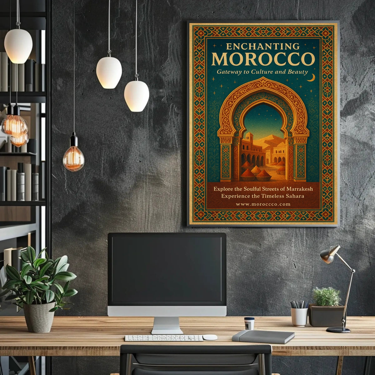 Moroccan Adventure: Marrakesh & Sahara Desert Poster