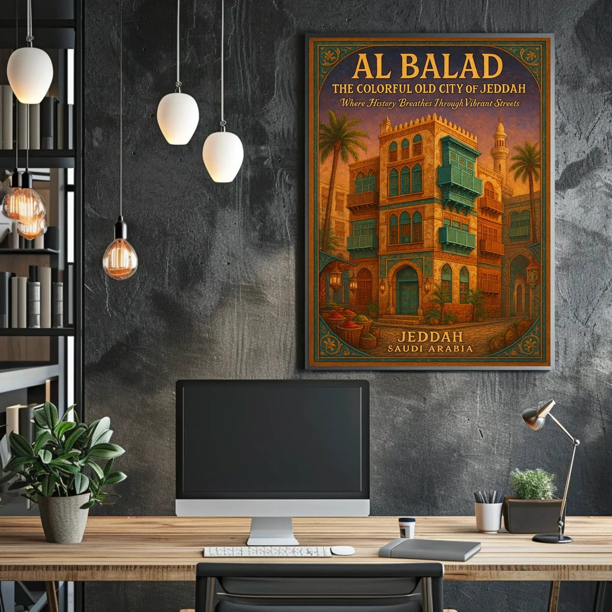 Al Balad The Colorful Old City Of Poster