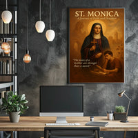 St. Monica A Journey of Faith and Devotion Poster