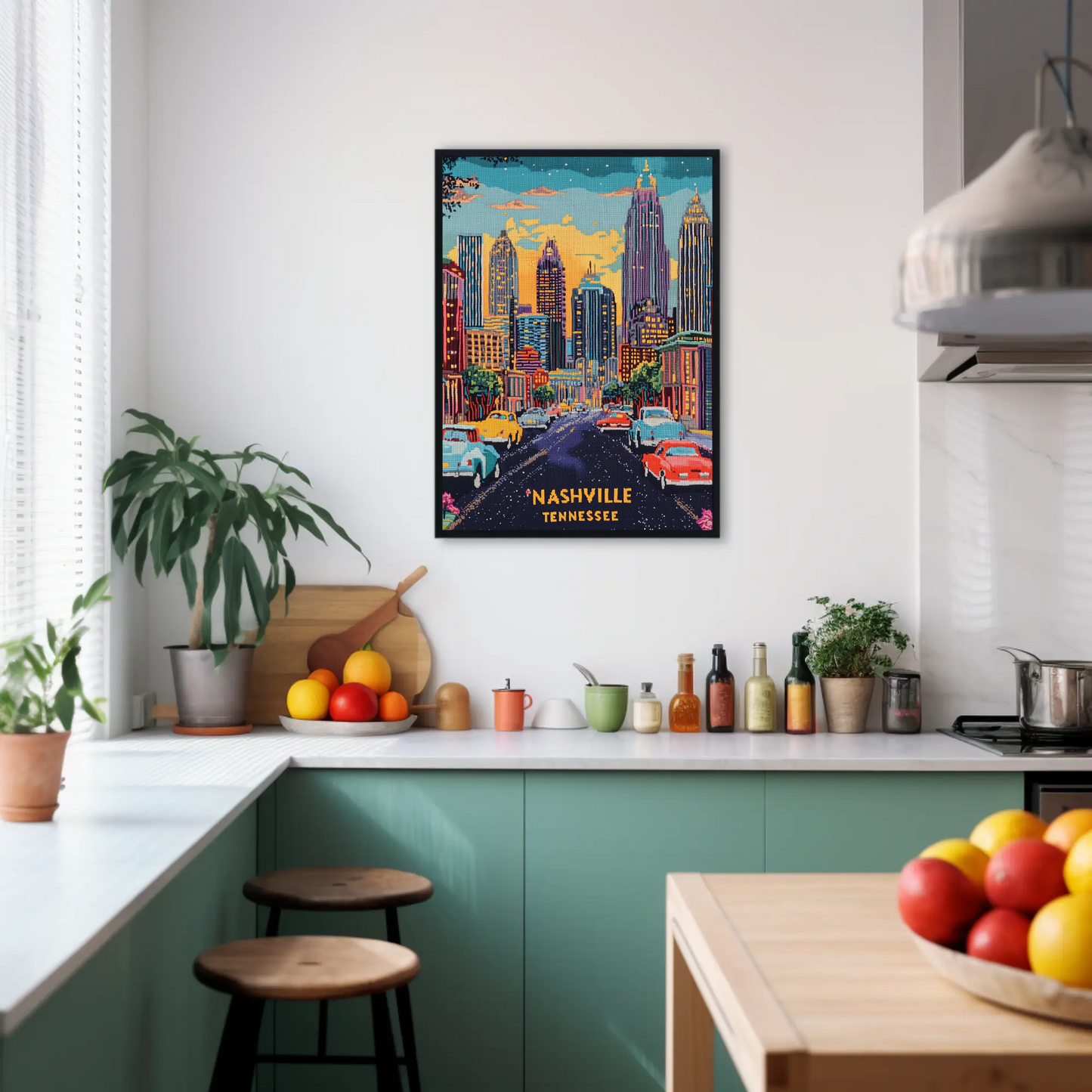 Nashville, Tennessee Vintage Travel Poster