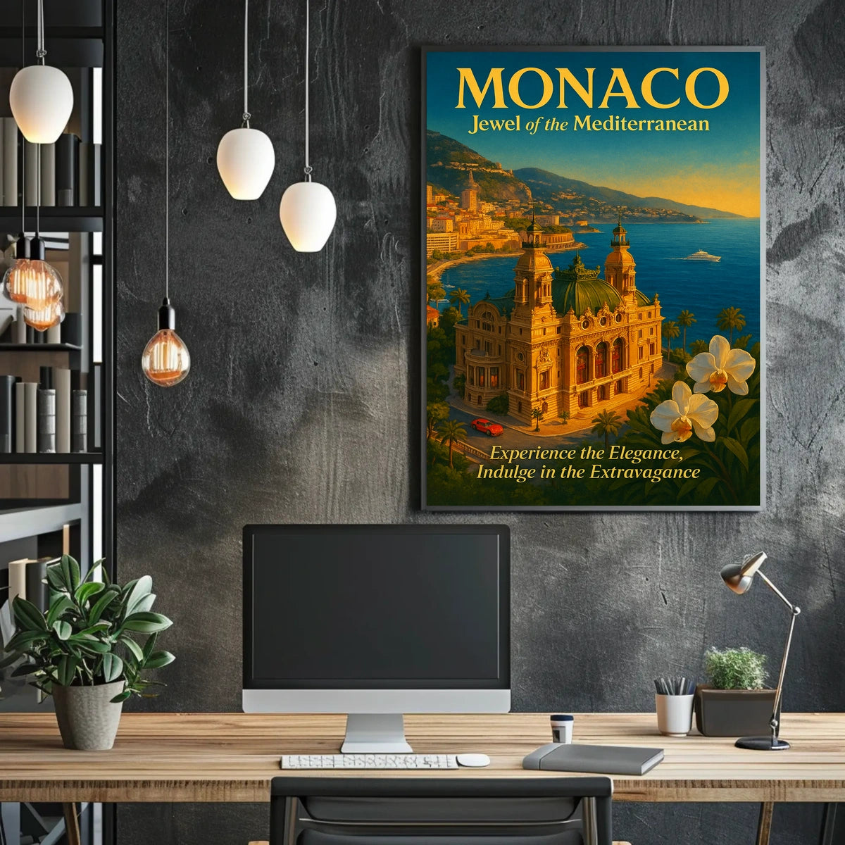 Monaco Jewel of the Mediterranean Poster