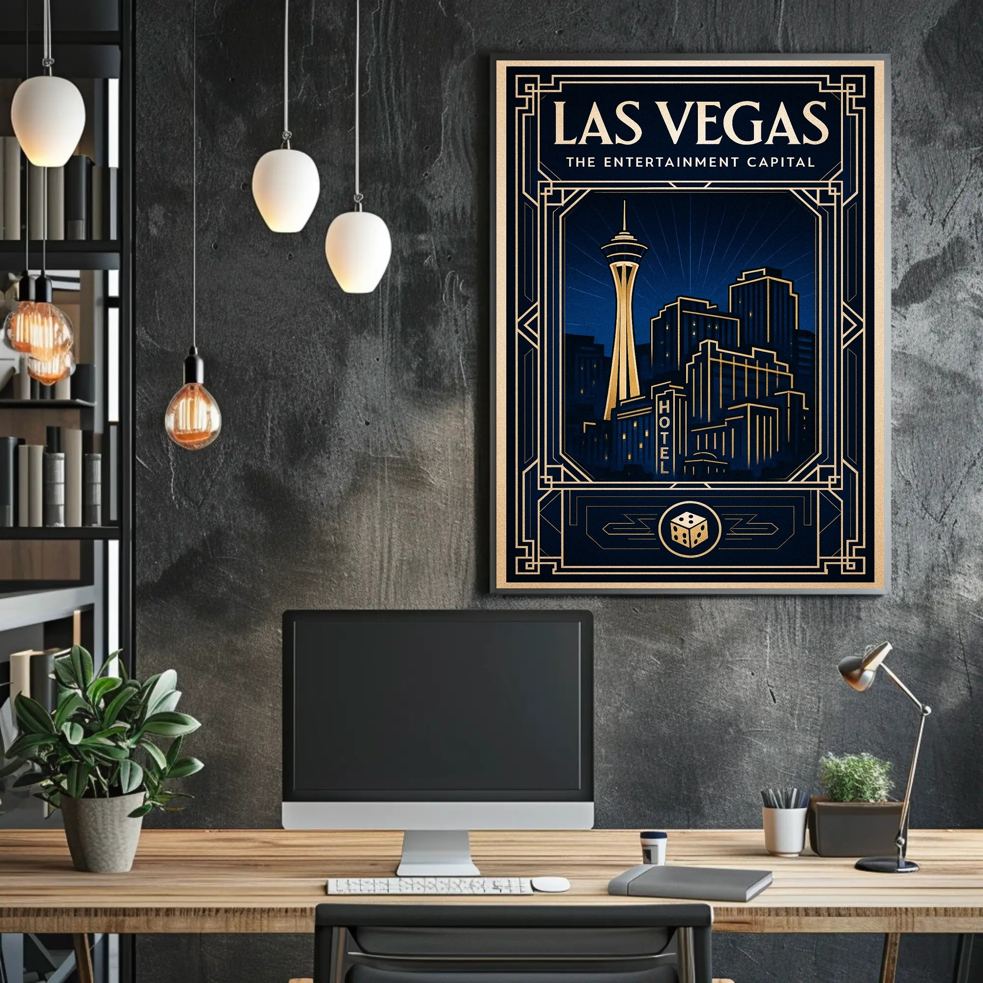 Las Vegas The Entertainment Capital Poster PosterGoat