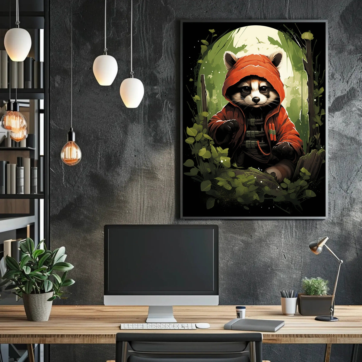 The Mysterious Raccoon Adventurer Poster