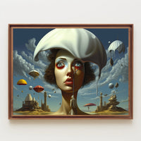 Surreal Dreamscape with Melting Hat Fantasy or Mythology Poster