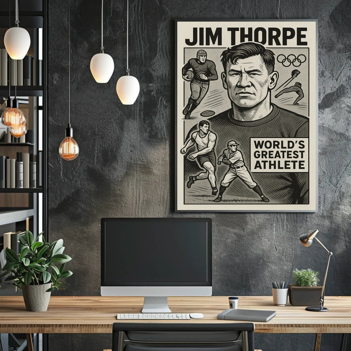 Jim Thorpe A Legendary Athlete Poster