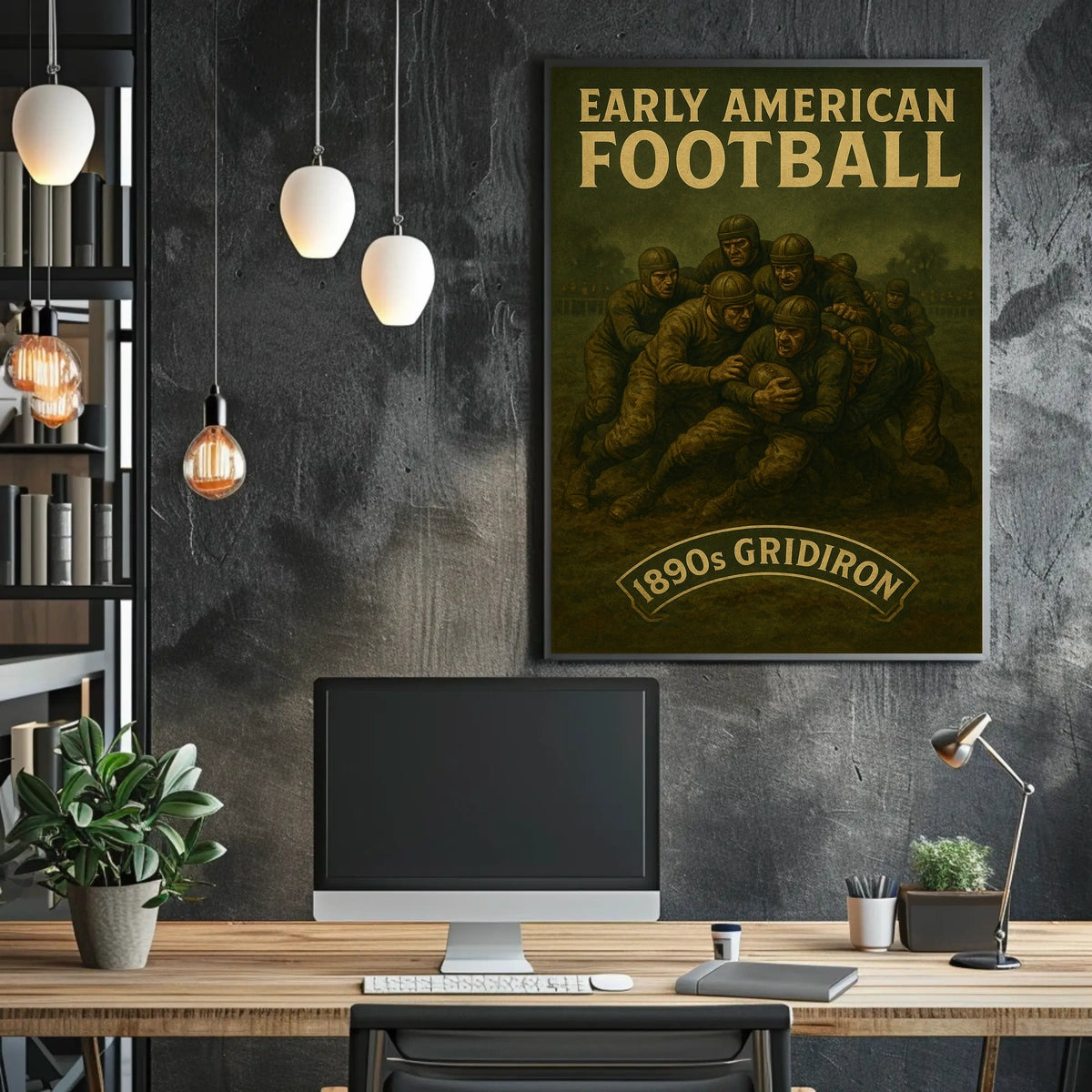 Early American Football Poster