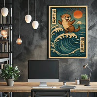 Otters Ocean Adventure Poster