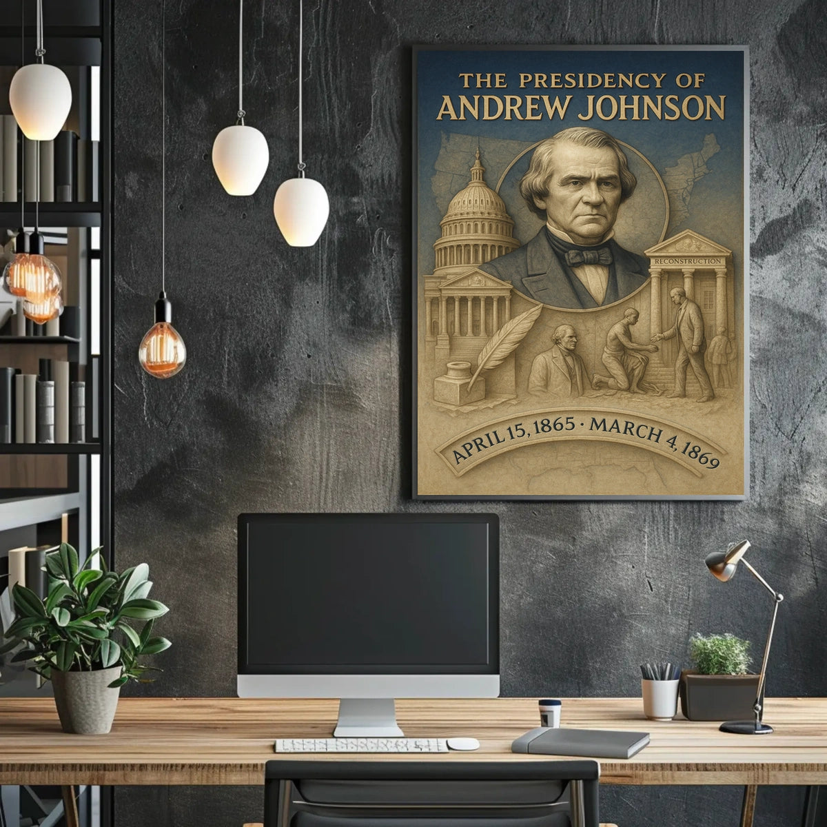 Andrew Johnson 17th President Poster