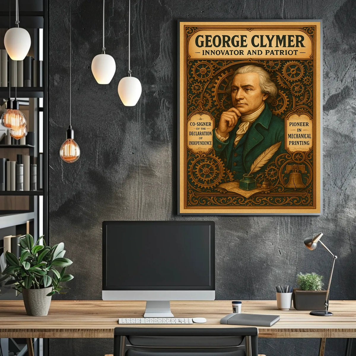George Clymer Innovator And Patriot Poster