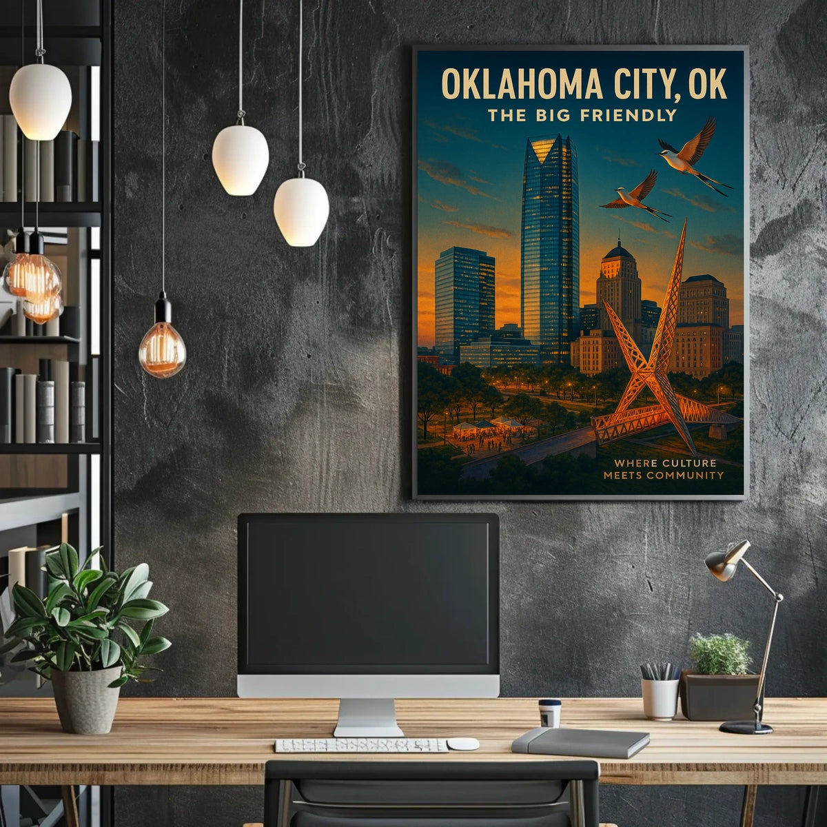 Oklahoma City The Big Friendly Poster