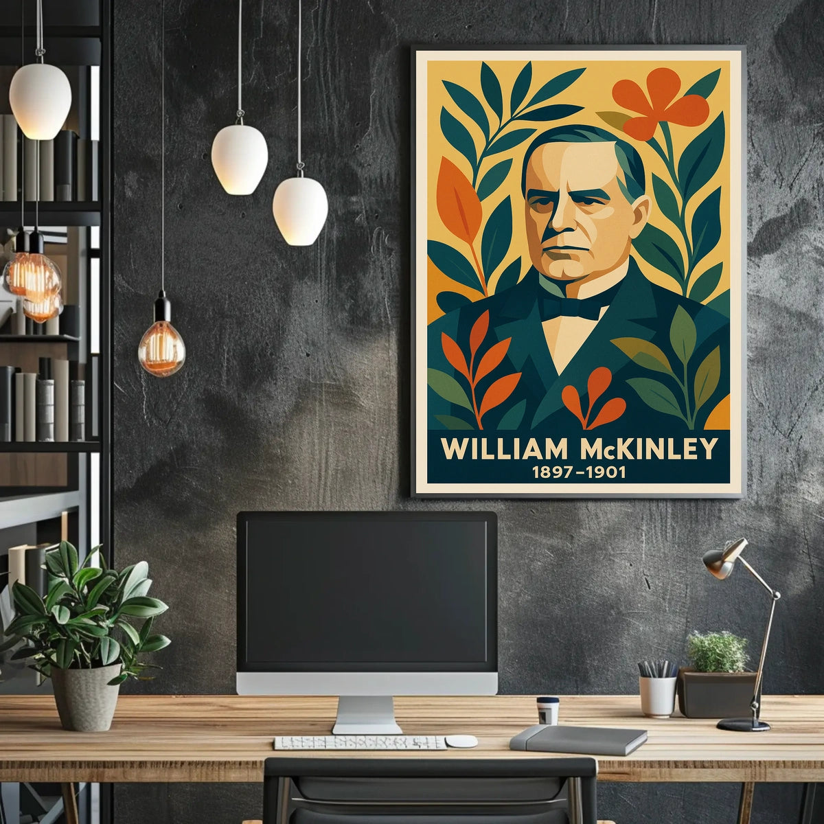 William McKinley Patriotic Vintage Modern Poster