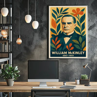 William McKinley Patriotic Vintage Modern Poster