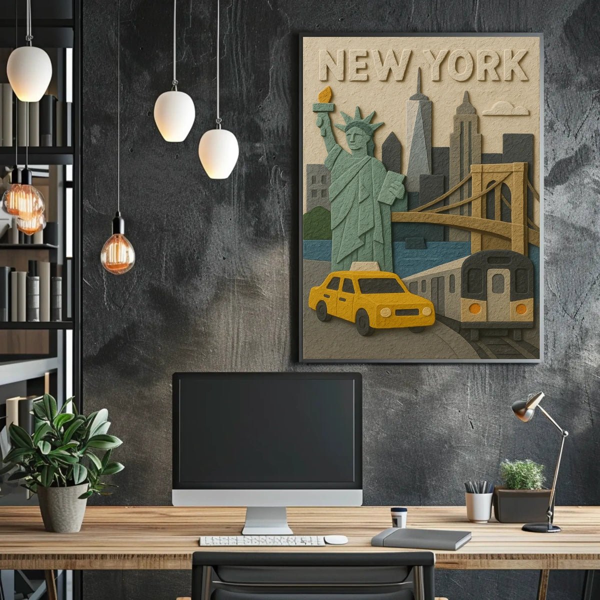 New York City Icons Poster