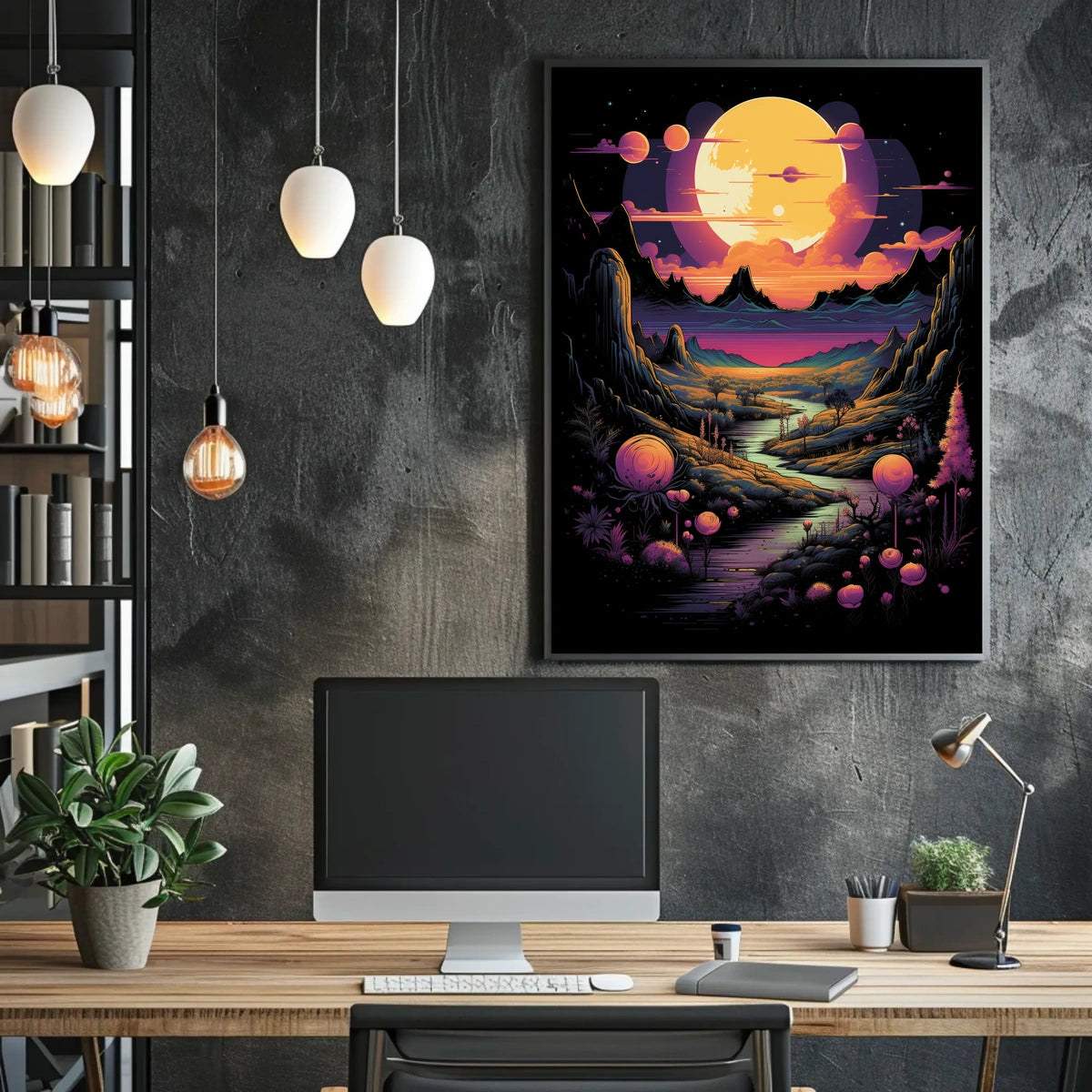 Celestial Landscape Poster