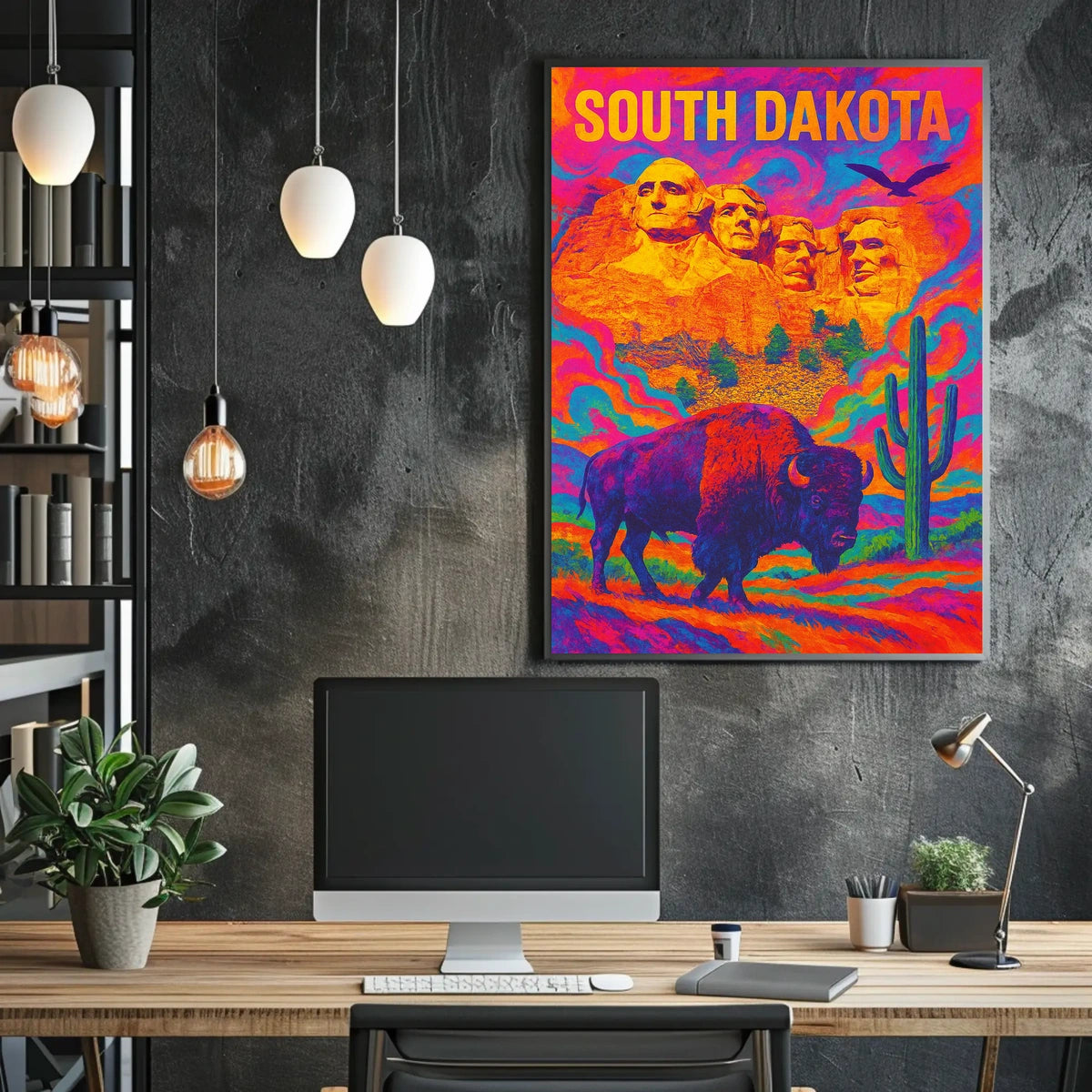 South DakotaS Vibrant Tribute Poster