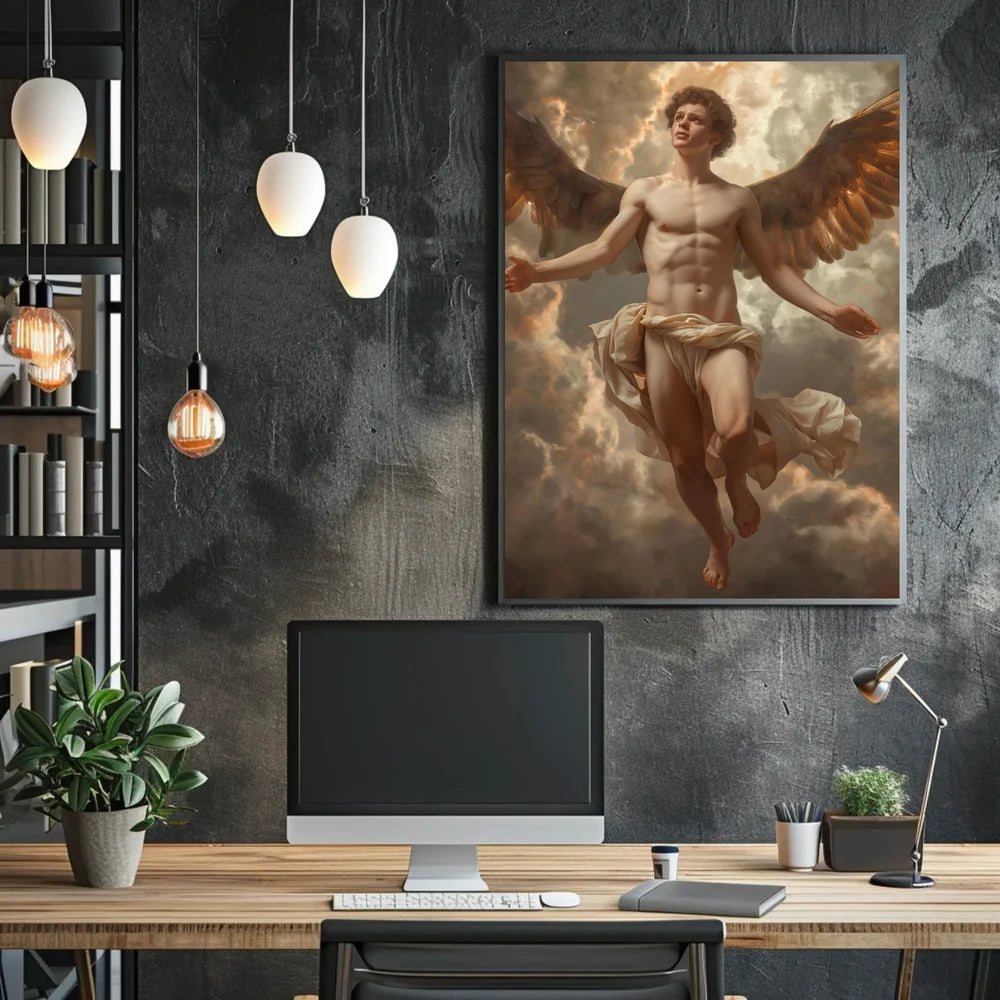 Vintage Coastal City Art Deco Style Poster