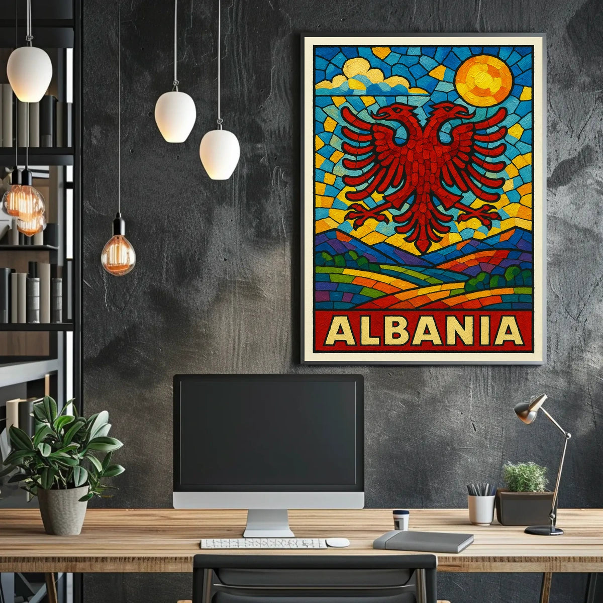 Albania Vibrant Heritage Poster