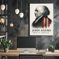 John Adams 2nd President of the United States Reflections Poster