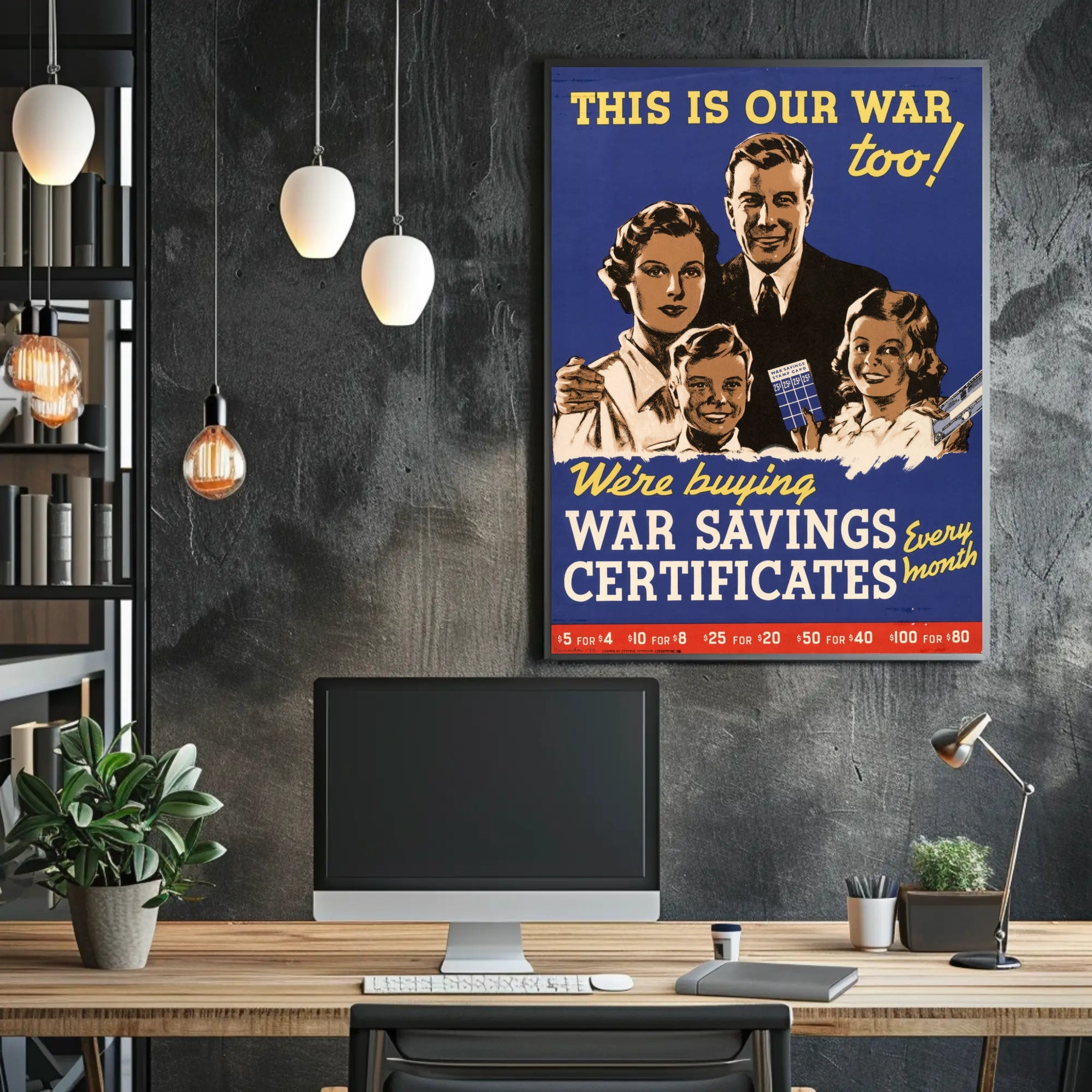 War Savings Certificates Promotion Poster PosterGoat