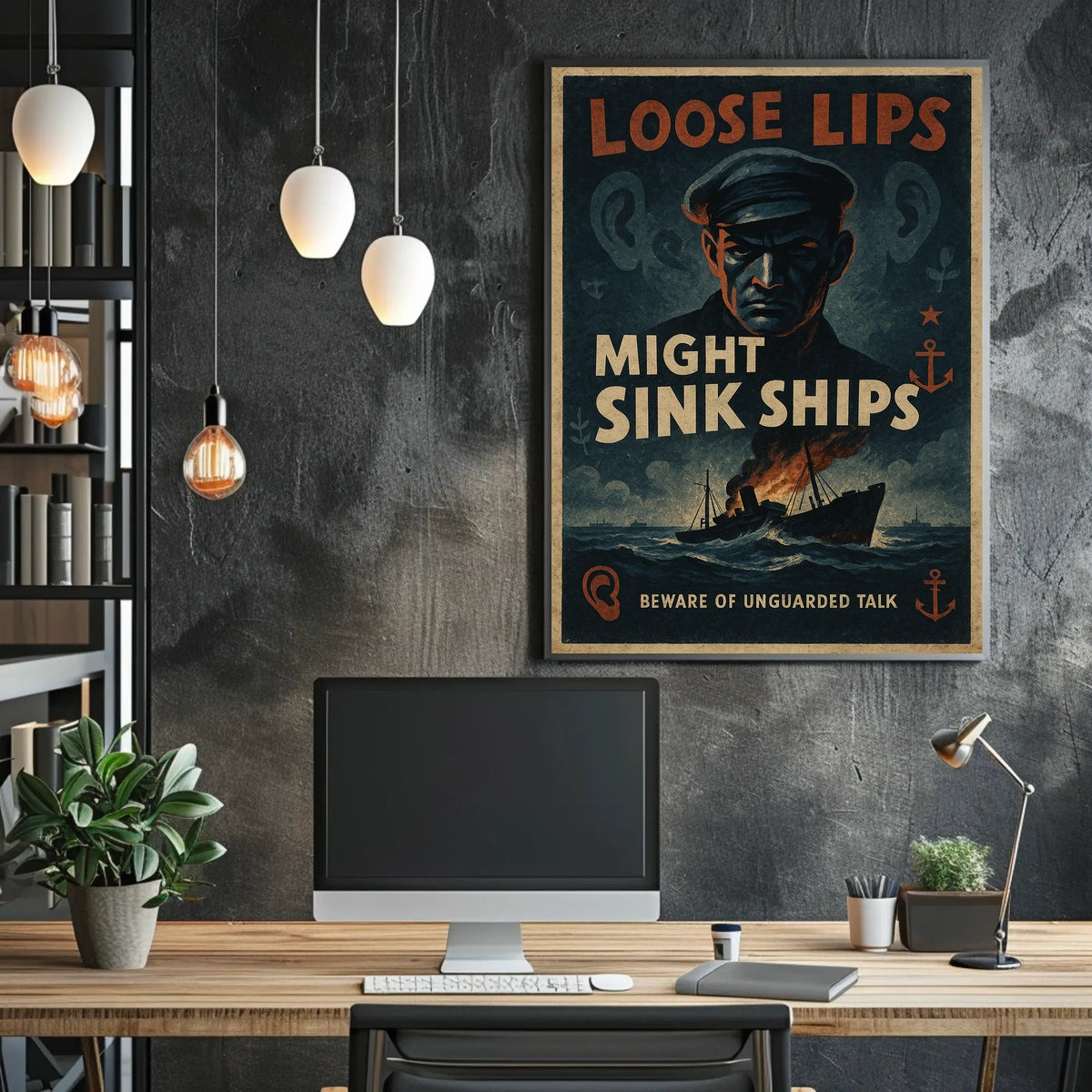 Loose Lips Might Sink Ships Poster