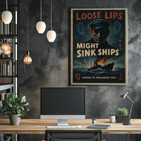 Loose Lips Might Sink Ships Poster