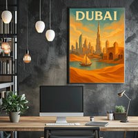 Dubai Poster Fusion Tradition And Modernity For Home Decor