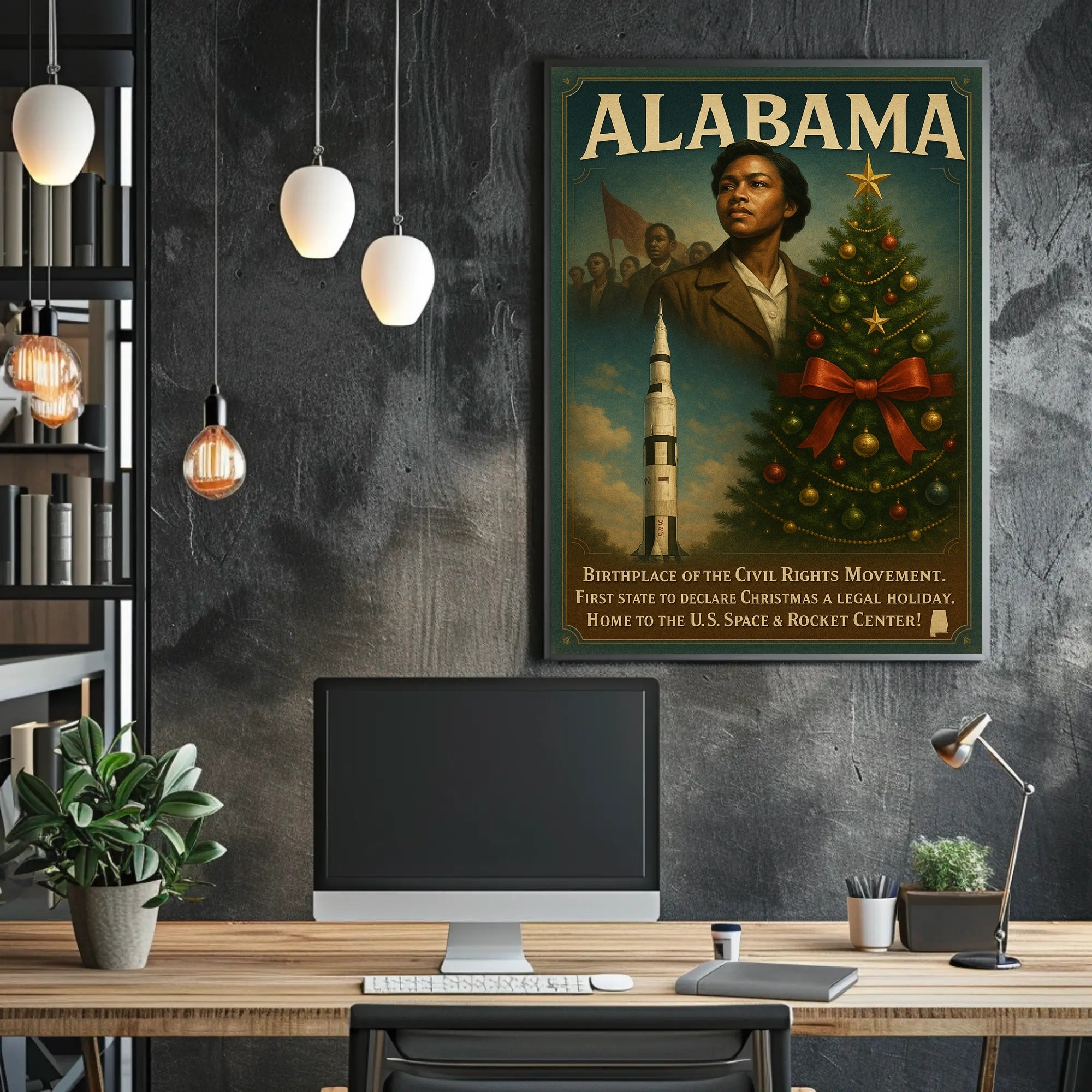 Alabama A Historical And Cultural Poster