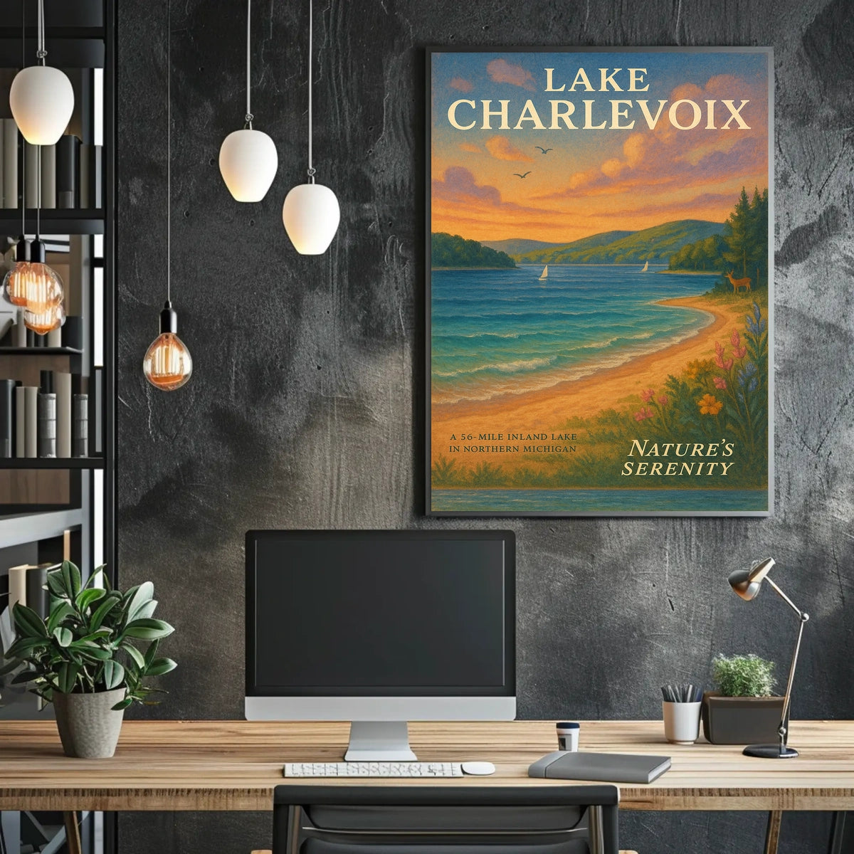 Lake Charlevoix NatureS Serenity Poster