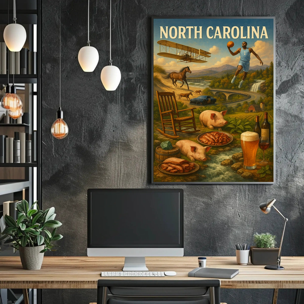 North Carolina A Celebration of Heritage Poster