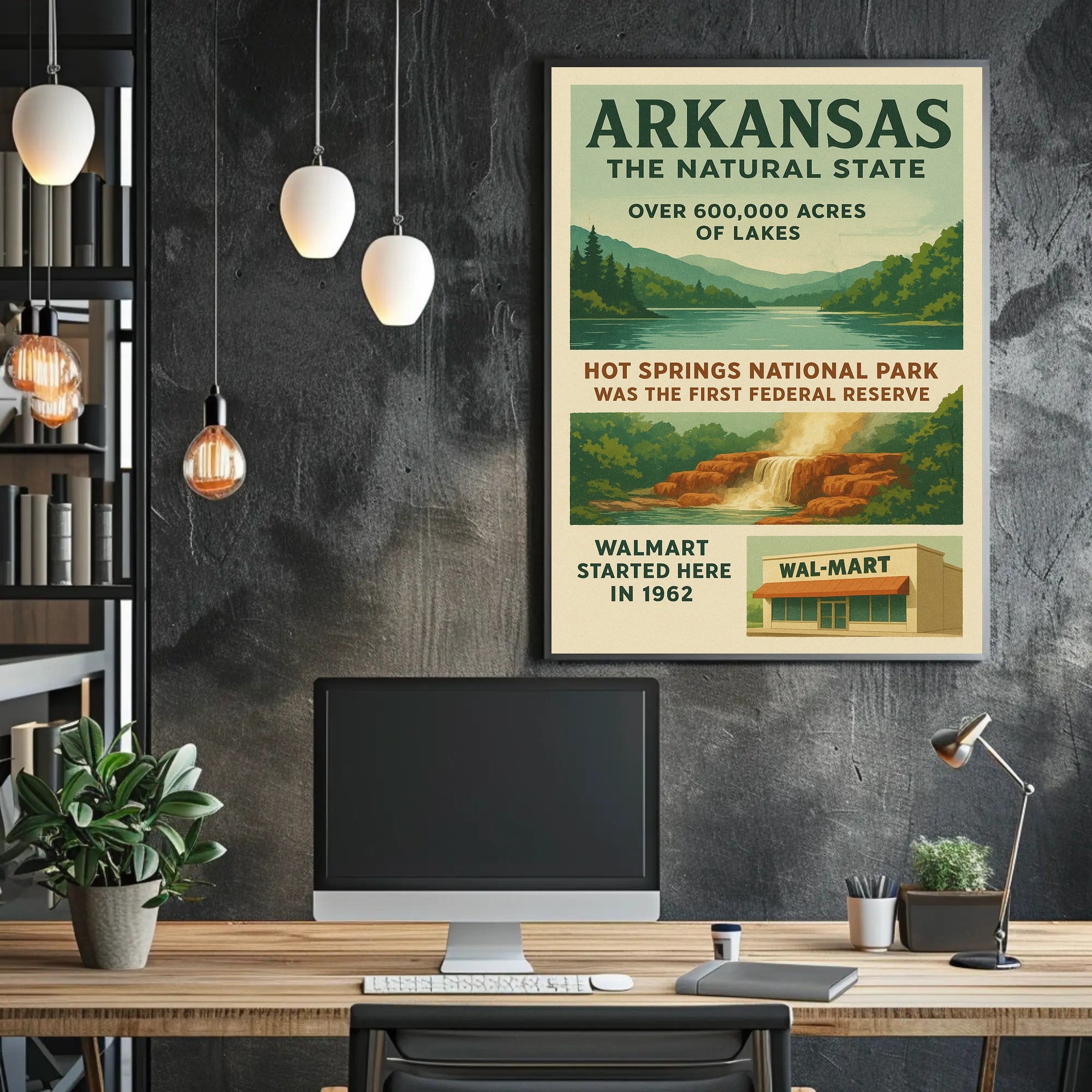 Arkansas The Natural State Poster