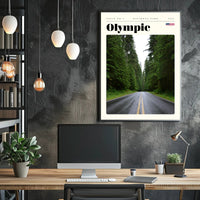 Olympic National Park Poster Vintage Travel Print