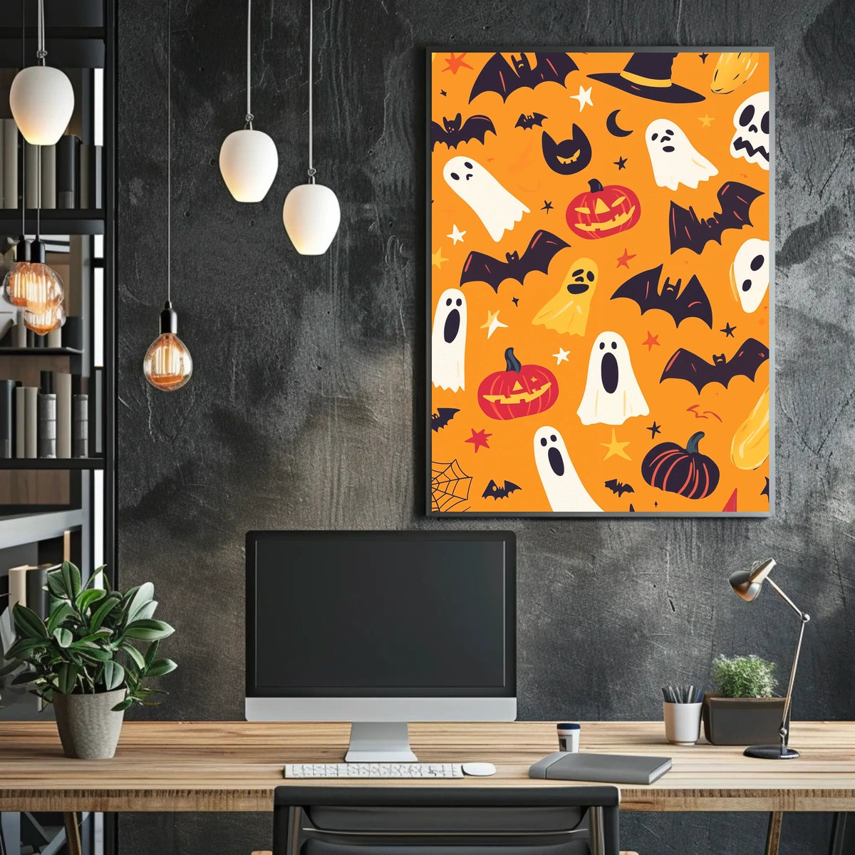 Halloween Theme Whimsical Festive Spooky Poster