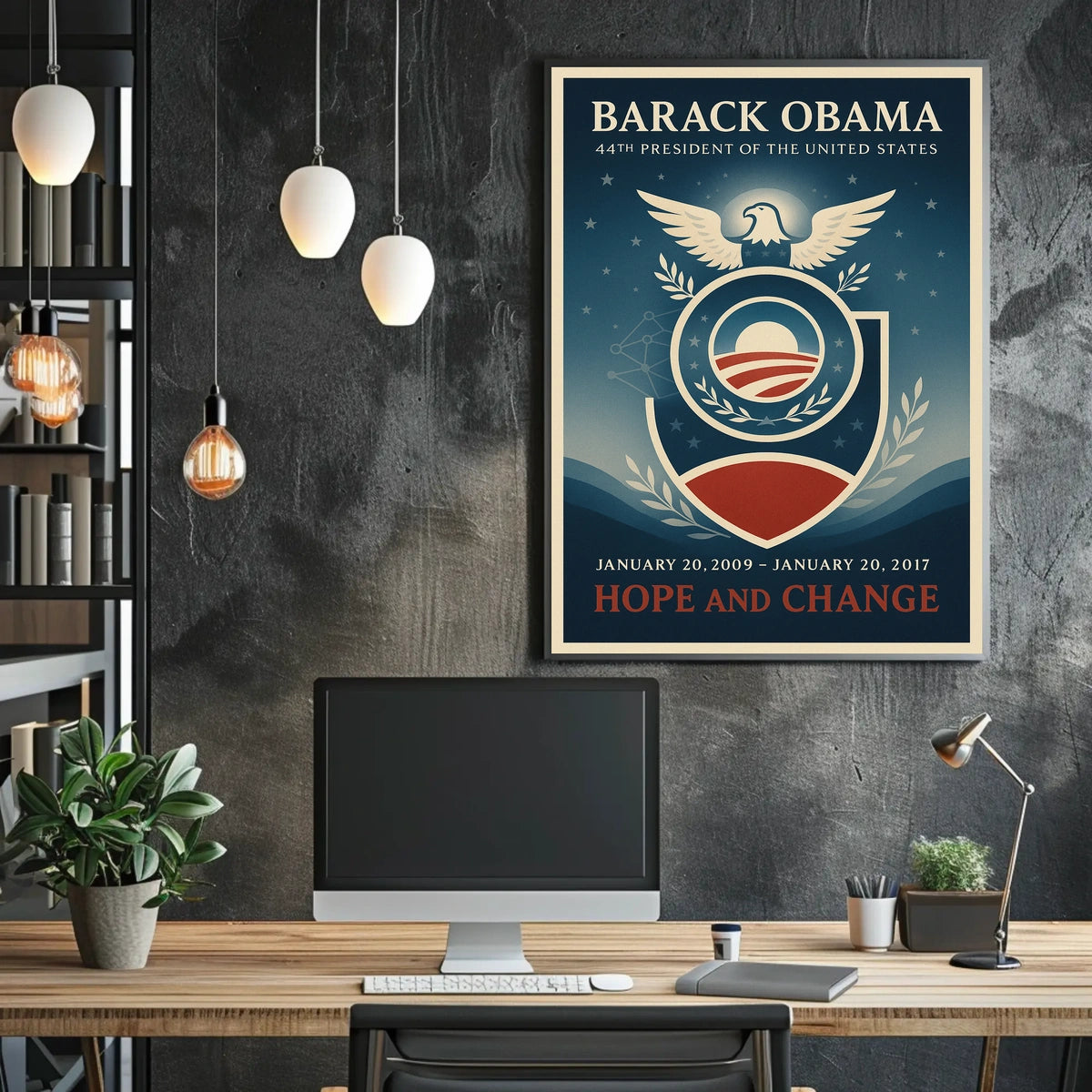Barack Obama Hope-Inspired Art Print Historical or Presidential Poster