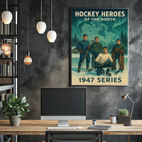 Hockey Heroes of the North 1947 Series Poster